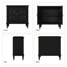 Load image into Gallery viewer, HLR 48" Accent Cabinet with 4 Doors, Vintage Hollow Carving Storage Credenza, Sideboards and Buffets Cabinet for Living Room, Kitchen, Dining Room, Entryway