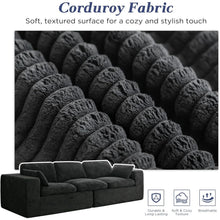 Load image into Gallery viewer, AECOJOY 110" Oversized Sofa for Living Room, 3 Seater Cloud Boneless Couch with Fluffy Seat Cushions
