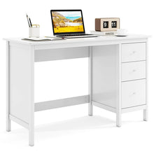 Load image into Gallery viewer, Computer Desk with 3 Storage Drawers, 48" Modern Home Office Desk with Spacious Desktop, Compact Study Writing Desk Workstation for Bedroom