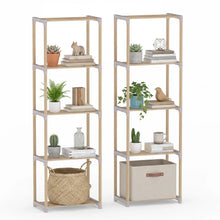 Load image into Gallery viewer, Tangkula 4/5-Tier Solid Wood Bookshelf for Home Office