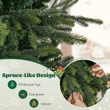 Load image into Gallery viewer, 6/7.5/9 FT Pre-lit Artificial Christmas Tree with 260/380/560 Multicolor Lights, 714/1162/1770 Branch Tips, 11 Lighting Modes, Remote &amp; Timer