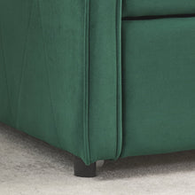 Load image into Gallery viewer, Twin Size Daybed with Trundle, Modern Button Tufted Linen Upholstered Sofa Day Bed Frame with A Roll - Out Trundle, Bedframe Furniture for Bedroom Living Room Guest Room, Green