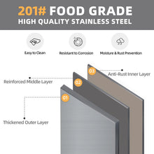 Load image into Gallery viewer, AECOJOY Stainless Steel Table with Cabinet 40"x20" Prep Table for Commercial Kitchen Countertop
