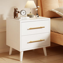 Load image into Gallery viewer, Bedroom Furniture Set - Includes Queen Bed Frame, Nightstands Set of 2, 5 - Drawer Dresser &amp; Vanity Desk - Modern Storage Solution for Stylish Home Decor, Beige/White