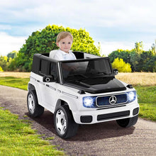 Load image into Gallery viewer, 12V 4WD Kids Ride On Car, Licensed Mercedes-Benz EQG Battery Powered Electric Vehicle with Remote Control &amp; Music
