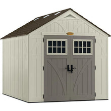 Load image into Gallery viewer, Suncast 8 x 10 ft. Metal and Resin Storage Shed. Vanilla