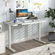 Load image into Gallery viewer, 48" x 24" Electric Standing Desk with Drawer, Tempered Glass Top, Memory Positions &amp; USB Type-C Outlets, Sit Stand Desk for Home Office