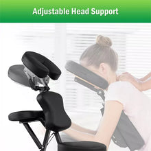 Load image into Gallery viewer, Portable Lightweight Massage Chair, PU Leather Tattoo Spa Chair with Thickened Sponge &amp; Carrying Bag, Folding Travel Chair for Massage Therapy