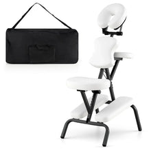 Load image into Gallery viewer, Portable Lightweight Massage Chair, PU Leather Tattoo Spa Chair with Thickened Sponge &amp; Carrying Bag, Folding Travel Chair for Massage Therapy