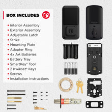 Load image into Gallery viewer, Kwikset Halo Touchscreen Wi - Fi Smart Deadbolt Hardware Lock with Smartkey Satin Nickel