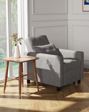 Load image into Gallery viewer, Lofka Chair Bed, Convertible Sofa Bed Couch Recliner Single Bed for Living Room/Office/Bedroom, Light Gray